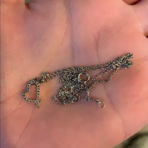 $200 sterling silver heart pendant necklace